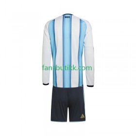 Fotballdrakt Argentina World Cup Barn Hjemmetrøye 2026 Langermet